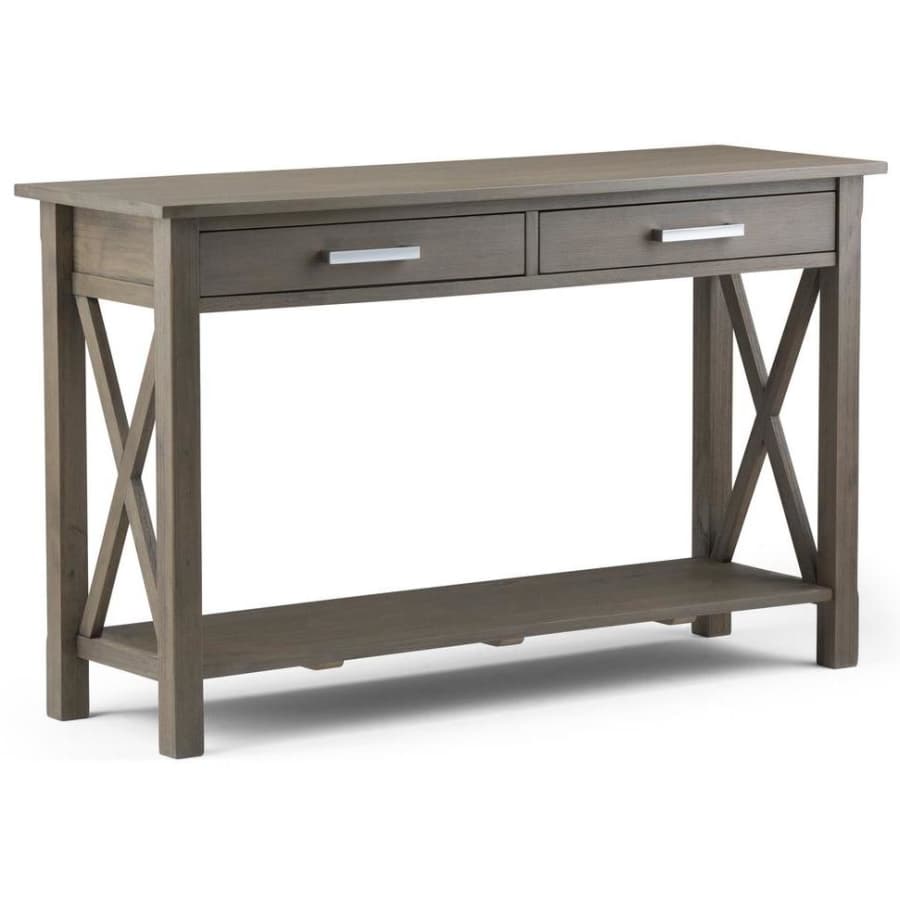Simpli Home Kitchener 48" Solid Wood 2-Drawer Console Table for $177