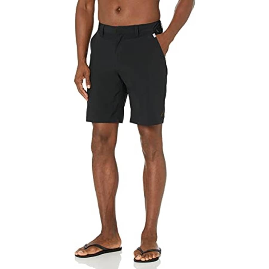 Quiksilver Waterman Men's Backwater Amphibian 20 Stretch Hybrid Shorts, Black, 36 for $60