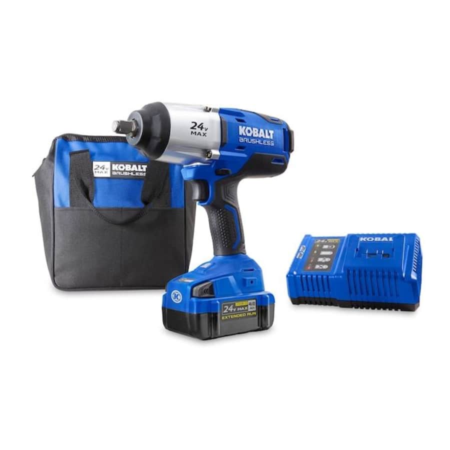 Kobalt 24V Max Cordless 1/2" Impact Wrench Kit for $199 + free tool Kobalt 24V Max Cordless 1/2" Impact Wrench Kit for $199 + free tool