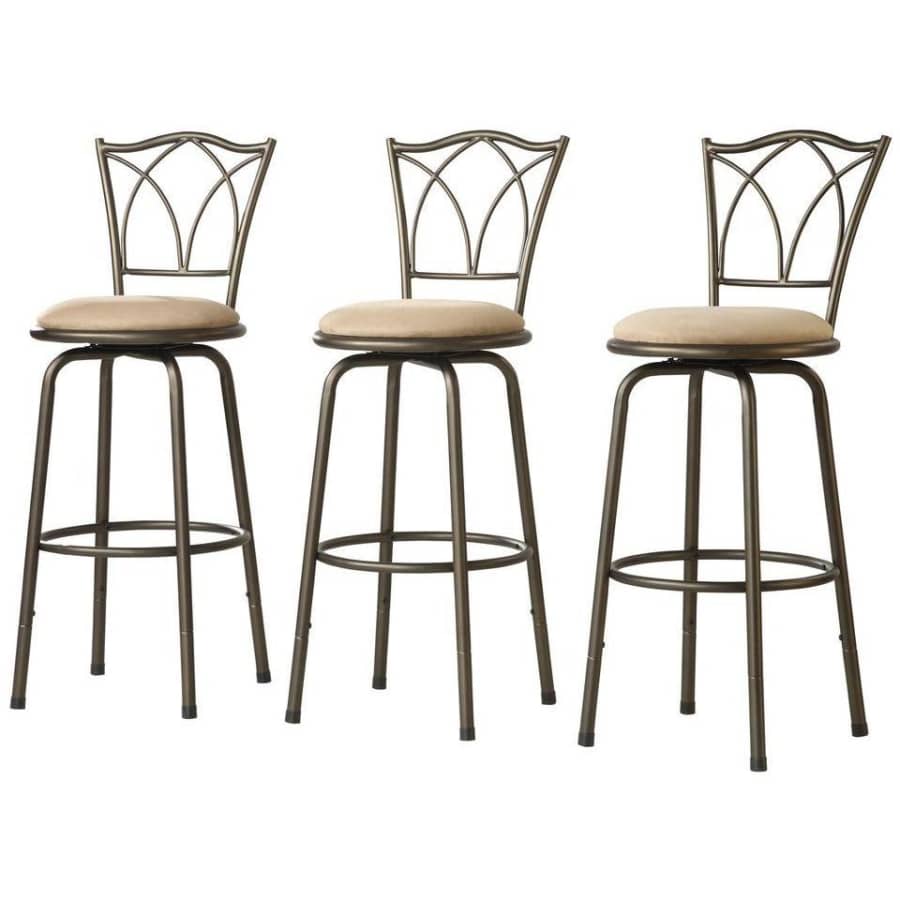 Home Decorators Collection Double Cross-Back Adjustable Bar Stool 3-Pack for $125