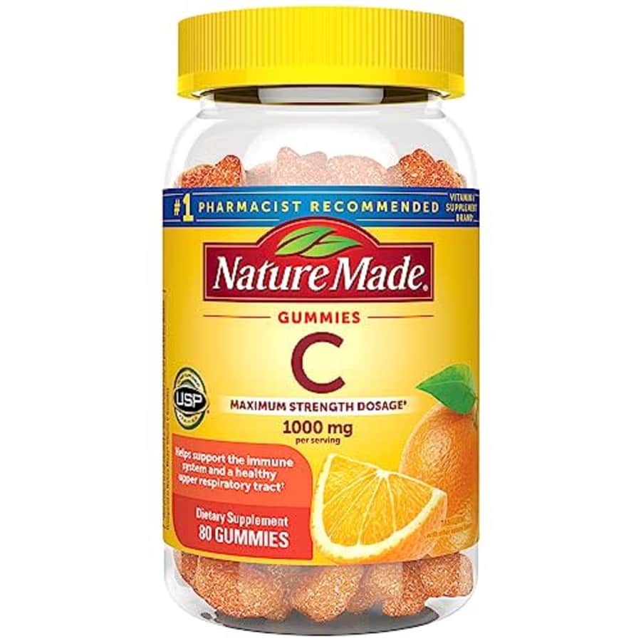 Nature Made Maximum Strength Dosage Vitamin C 1000mg per Serving, Immune Support Vitamin C Gummies for $25