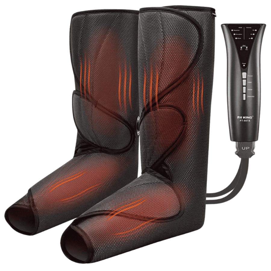 Fit King Advanced Heat Therapy Foot & Leg Compression Massager for $85