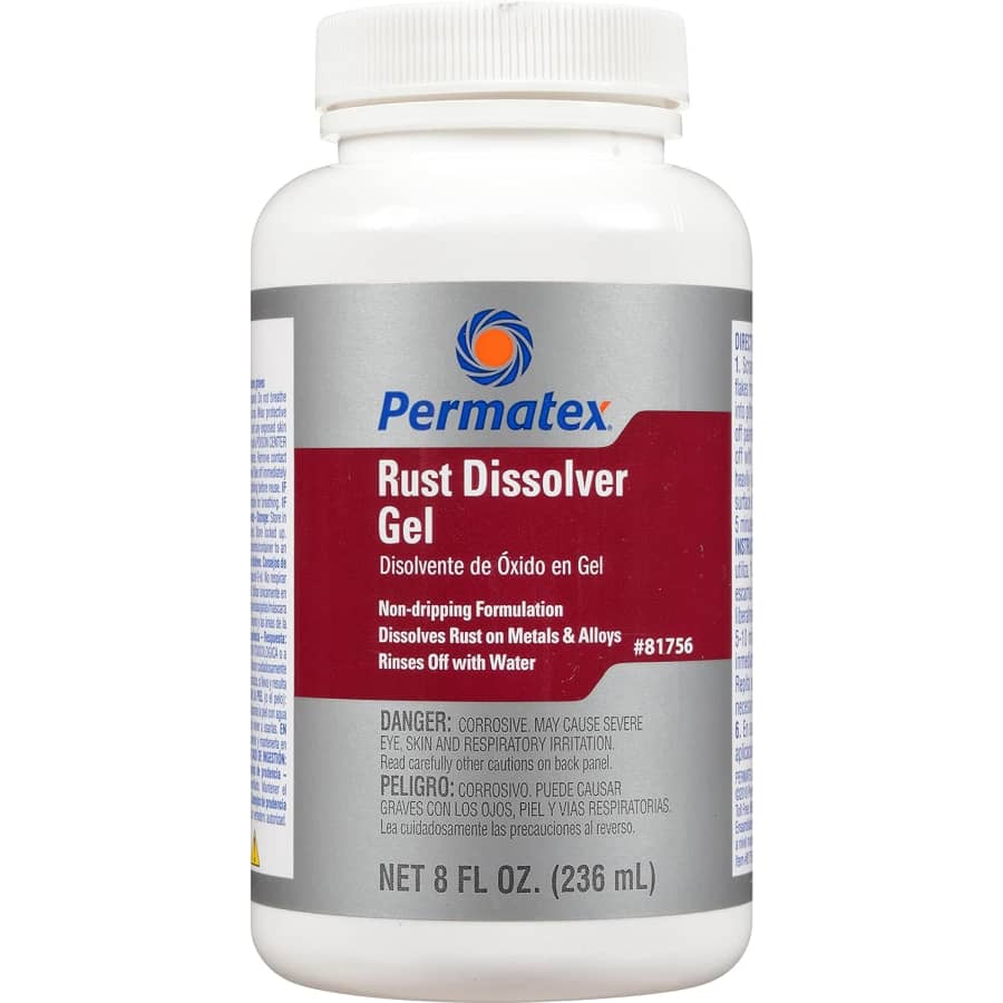 Permatex 8-oz. Red Rust Dissolver Gel for $5 Permatex 8-oz. Red Rust Dissolver Gel for $5