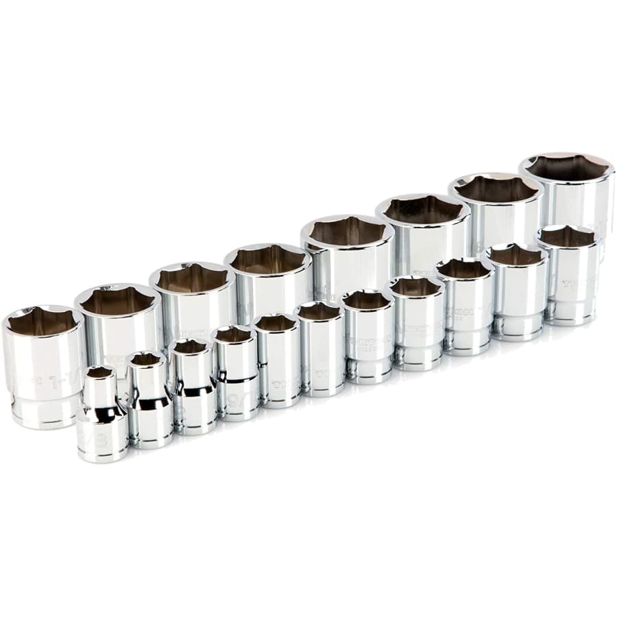 Tekton 1/2" Drive 6-Point 19-Piece Socket Set for $80