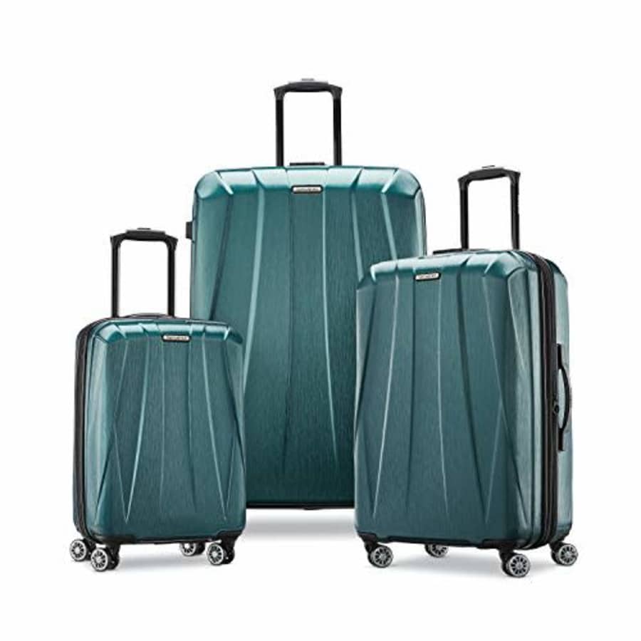 Samsonite Centric 2 Hardside Expandable Luggage with Spinner Wheels, Emerald Green, 3-Piece Set for $395 Samsonite Centric 2 Hardside Expandable Luggage with Spinner Wheels, Emerald Green, 3-Piece Set for $395