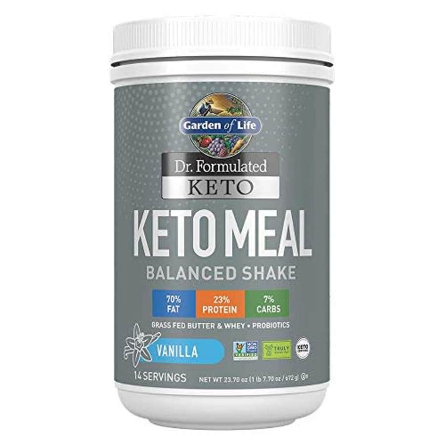 Garden of Life Dr. Formulated Keto Meal Balanced Shake - Vanilla Powder, 14 Servings, Truly Grass for $70 Garden of Life Dr. Formulated Keto Meal Balanced Shake - Vanilla Powder, 14 Servings, Truly Grass for $70