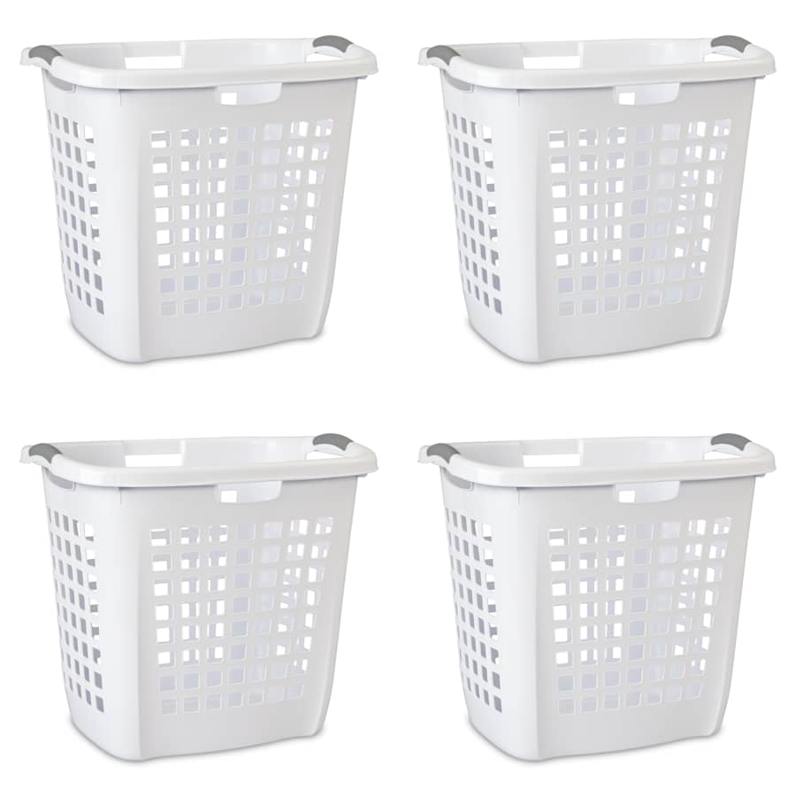 Sterilite Hamper 4-Pack w/ Titanium Inserts for $24 Sterilite Hamper 4-Pack w/ Titanium Inserts for $24