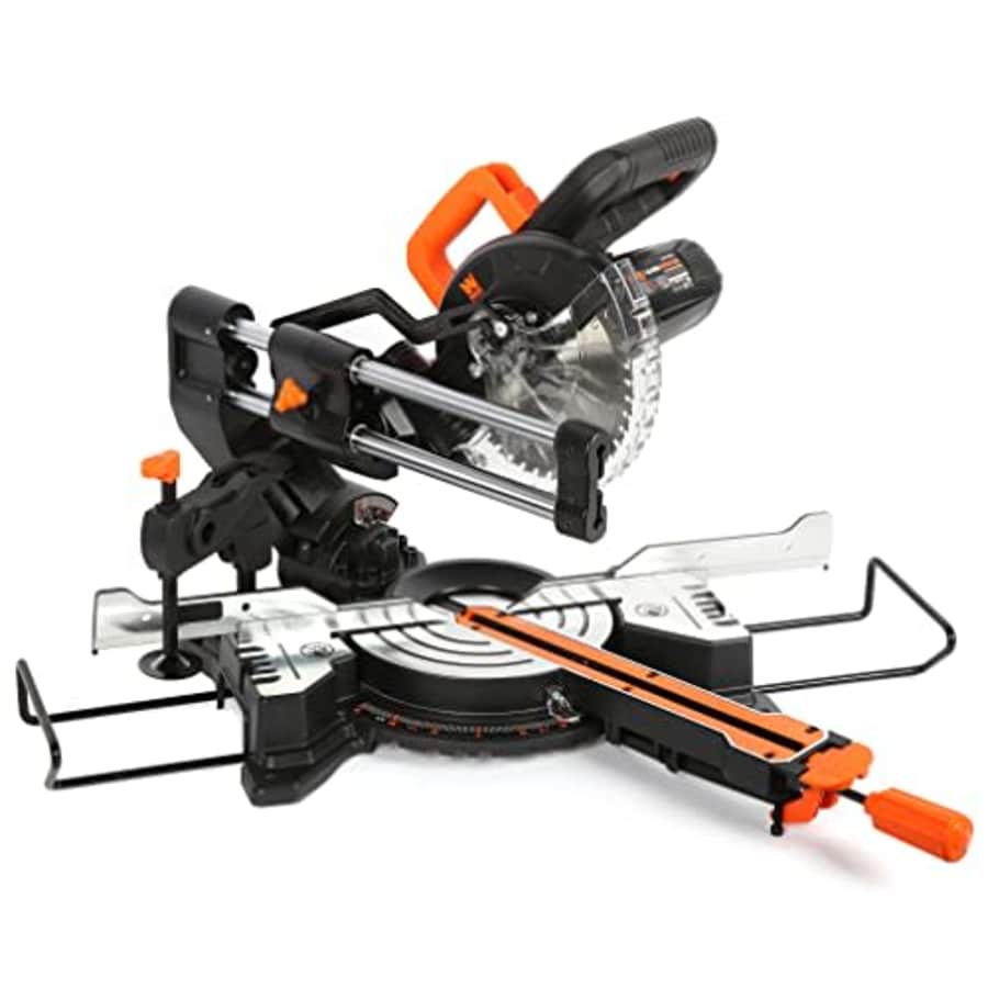 WEN MM0713 9.5-Amp 7.25-Inch Single Bevel Compact Sliding Compound Miter Saw with LED Cutline for $189