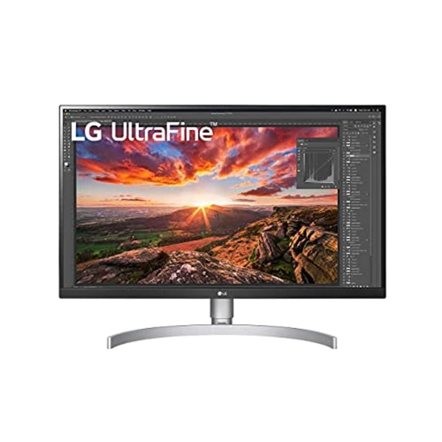 LG 27UN850-W 27 Inch Ultrafine UHD (3840 x 2160) IPS Display with VESA DisplayHDR 400, USB Type-C for $430