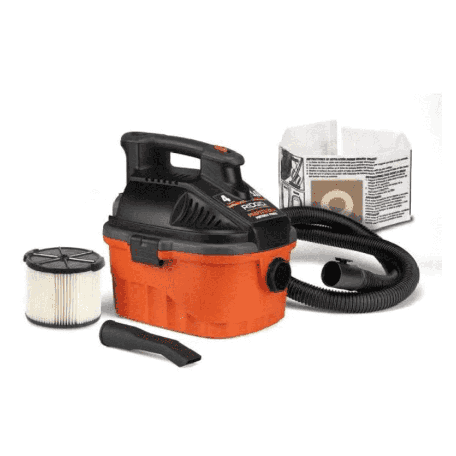 RIGID 4-Gallon Portable Wet/Dry Vacuum for $50