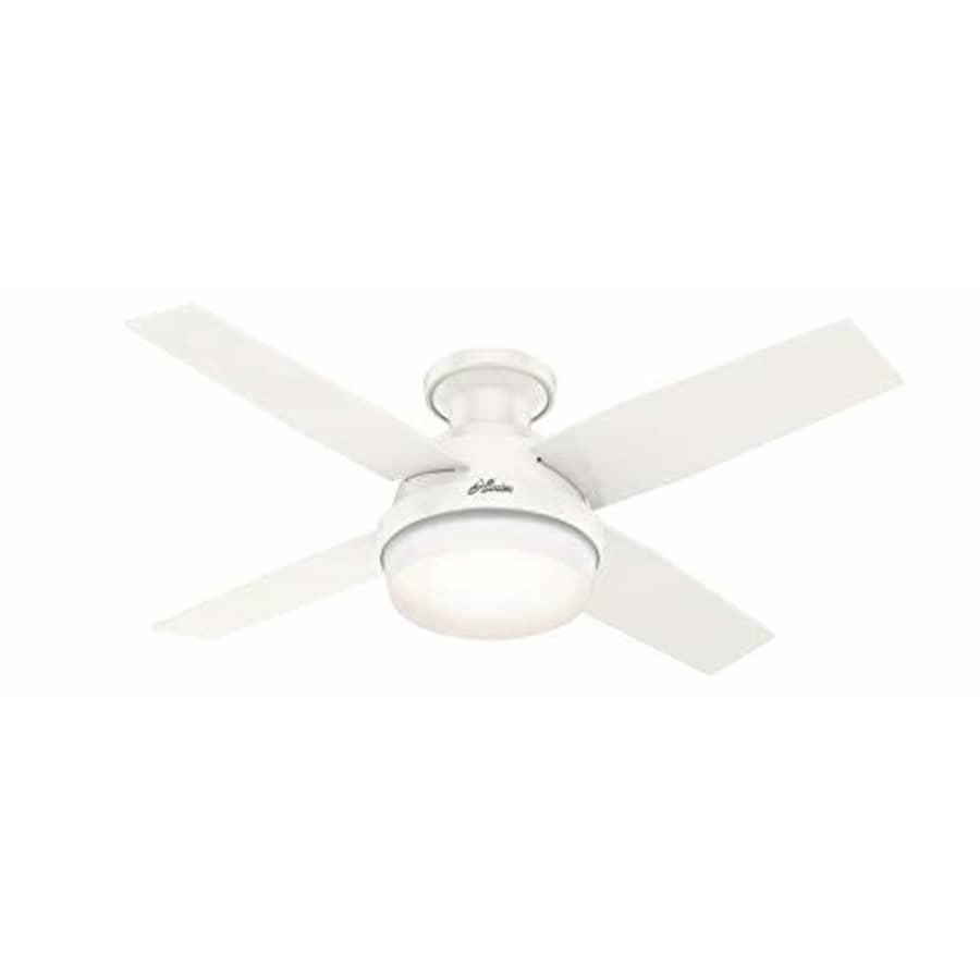 Hunter Fan Hunter Dempsey Low Profile Indoor / Outdoor Ceiling Fan with LED Light and Remote Control, 44", for $255