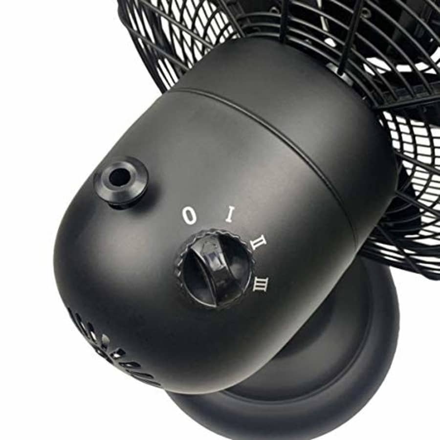 HUNTER Metal Retro Table Fan-Powerful 3 Speeds and Smooth Oscillation, 12", Matte Black for $62 HUNTER Metal Retro Table Fan-Powerful 3 Speeds and Smooth Oscillation, 12", Matte Black for $62