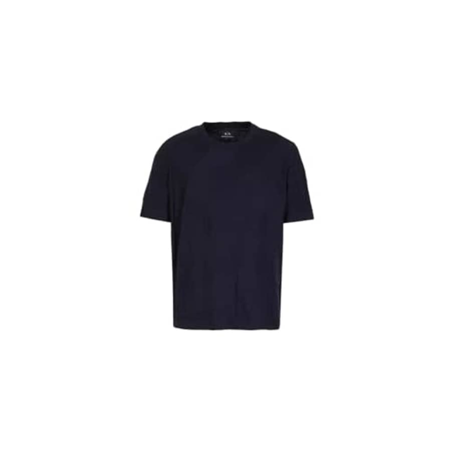A | X ARMANI EXCHANGE Men's All Over Tonal Short Sleeve T-Shirt, DEEP Navy AO CAMO for $16