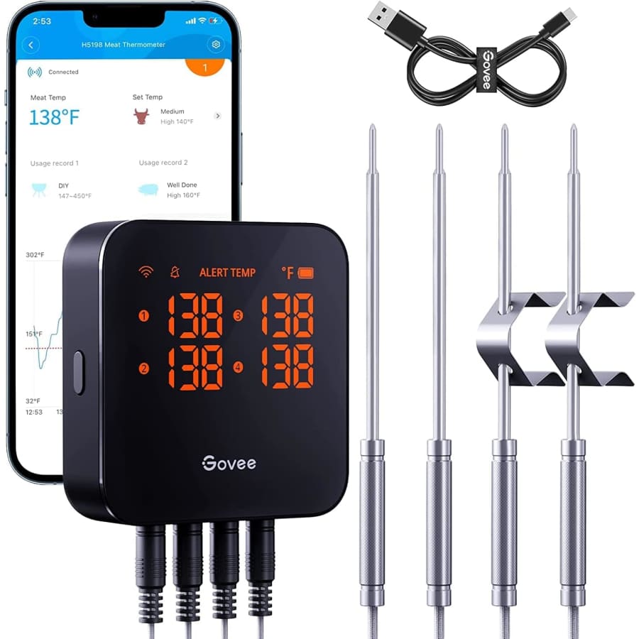 Govee WiFi Meat Thermometer for $49 Govee WiFi Meat Thermometer for $49