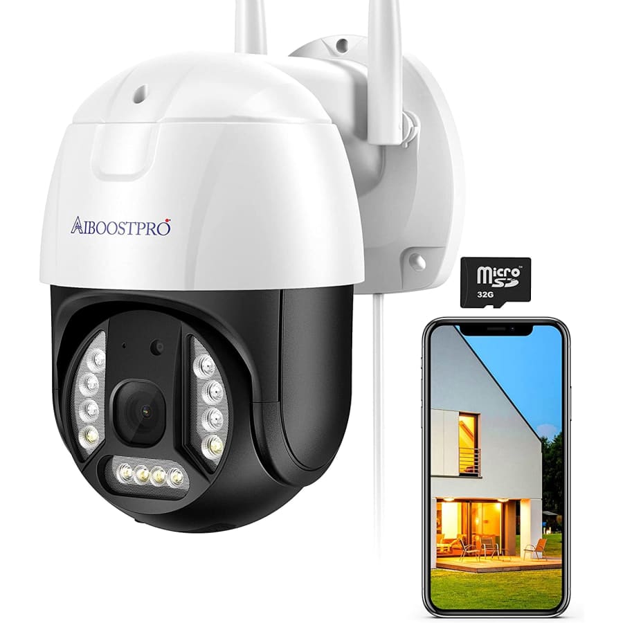 Aiboostpro 2K ProHD 3MP WiFi Outdoor Security Camera for $29