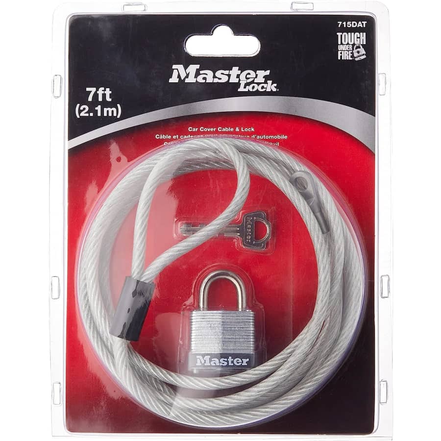 Master Lock Car Cover Cable Lock for $13 Master Lock Car Cover Cable Lock for $13