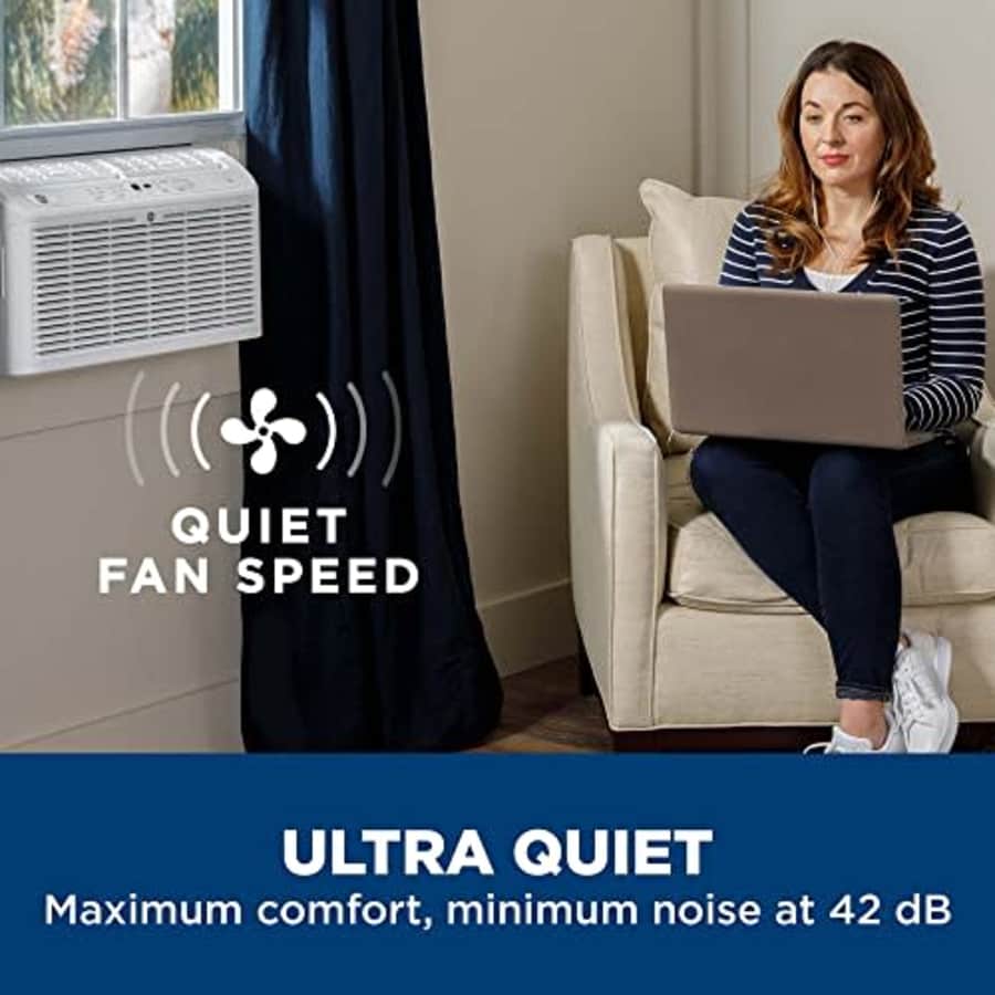 GE 6,200 BTU Ultra Quiet Window Air Conditioner for Small Rooms and Bedrooms, Control Using Remote, for $297 GE 6,200 BTU Ultra Quiet Window Air Conditioner for Small Rooms and Bedrooms, Control Using Remote, for $297
