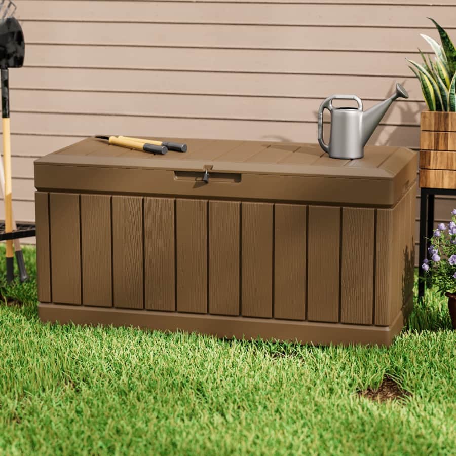 Homall 82-Gallon Outdoor Lockable Deck Box: $60 Homall 82-Gallon Outdoor Lockable Deck Box: $60