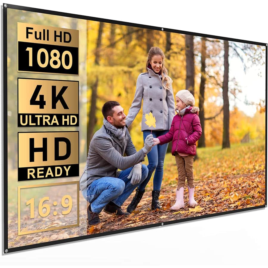 Wewatch 120" Projector Screen for $40