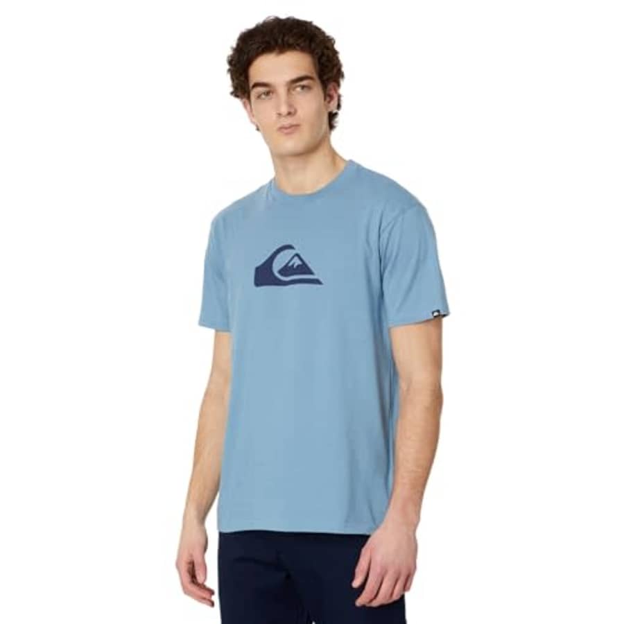 Quiksilver Men's Comp Logo Tee Shirt, Blue Shadow 241 for $20 Quiksilver Men's Comp Logo Tee Shirt, Blue Shadow 241 for $20