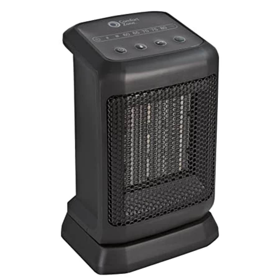 Comfort Zone CZ465EBK 750/1,500-Watt Oscillating Digital Ceramic Heater, Energy Save Smart Heat for $38 Comfort Zone CZ465EBK 750/1,500-Watt Oscillating Digital Ceramic Heater, Energy Save Smart Heat for $38