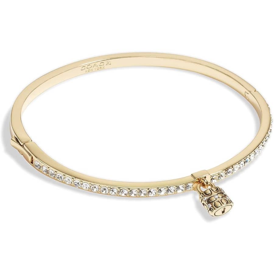 Coach Iconic Padlock Tennis Bangle Bracelet for $63 Coach Iconic Padlock Tennis Bangle Bracelet for $63