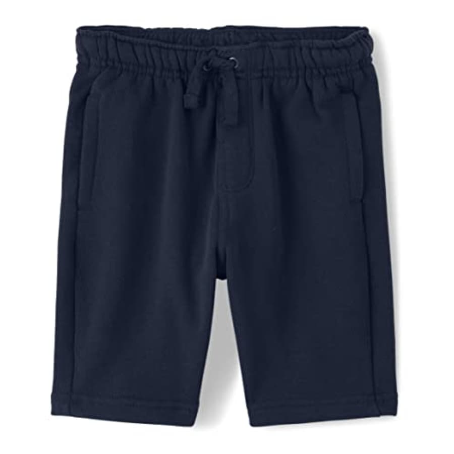 Gymboree Boys and Toddler Fleece Jogger Shorts, Navy Slate, 4T for $27