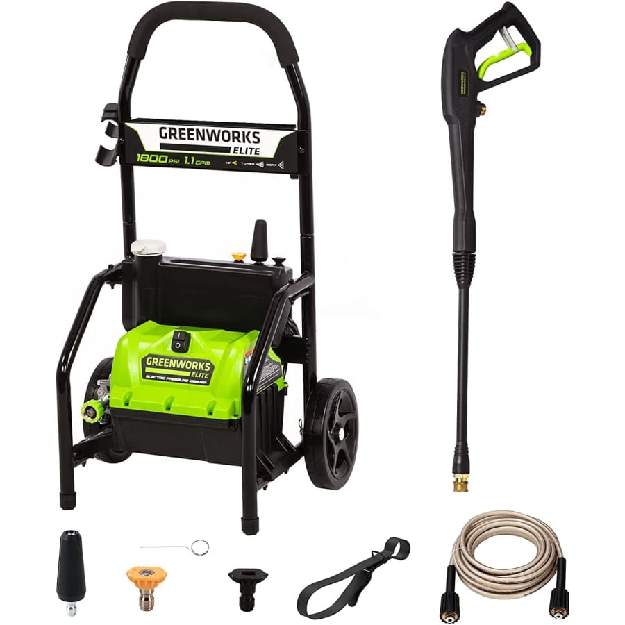 Greenworks 1800PSI 1.1 GPM Electric Pressure Washer: $90 Greenworks 1800PSI 1.1 GPM Electric Pressure Washer: $90