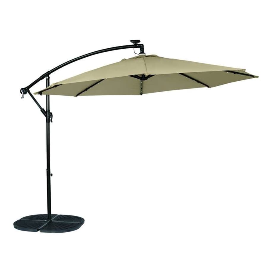 Living Accents 10-Foot Solar LED Tiltable Offset Umbrella for $100