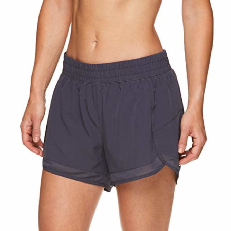 Gaiam Women's Warrior Yoga Short - Bike & Running Activewear Shorts - 3 Inch Inseam - Odyssey Gray for $26