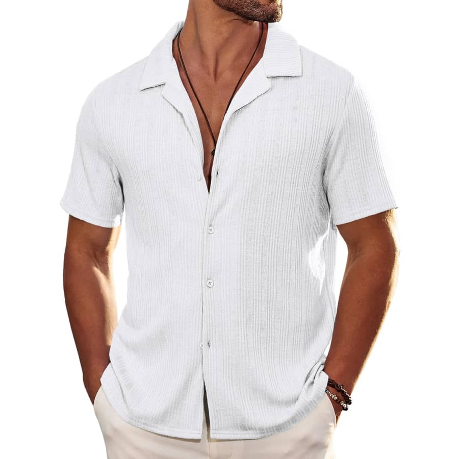 Coofandy Men's Knit Polo Shirt for $9 Coofandy Men's Knit Polo Shirt for $9