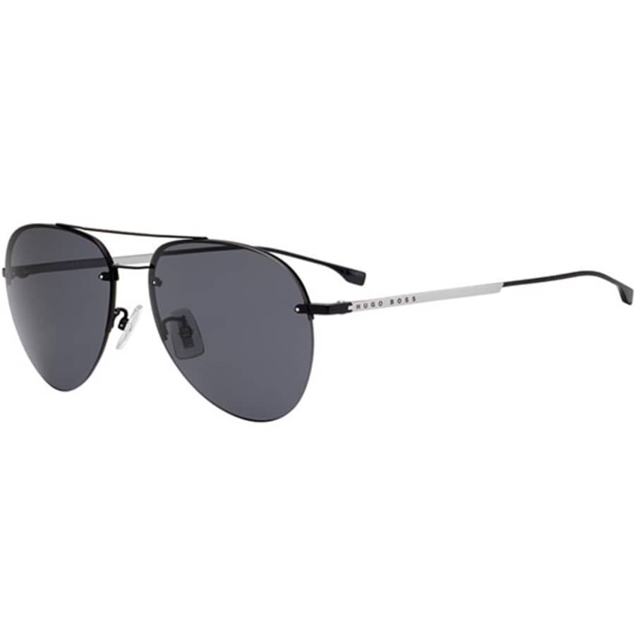 Hugo Boss Men's Titanium Aviator Sunglasses for $44