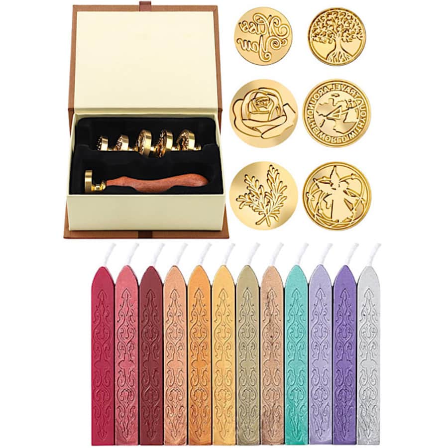 18-Piece Wax Seal Stamp Set for $12 18-Piece Wax Seal Stamp Set for $12