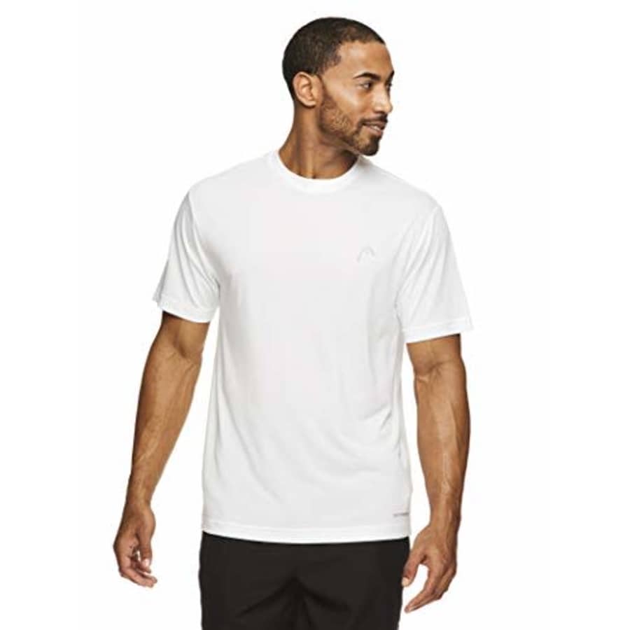 HEAD Men's Hypertek Crewneck Gym Tennis & Workout T-Shirt - Short Sleeve Activewear Top - New York for $13 HEAD Men's Hypertek Crewneck Gym Tennis & Workout T-Shirt - Short Sleeve Activewear Top - New York for $13