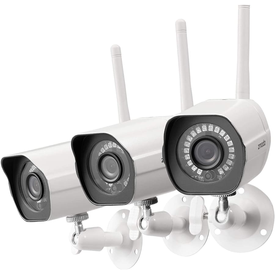 Zmodo 720p Wireless Security Camera 3-Pack for $72