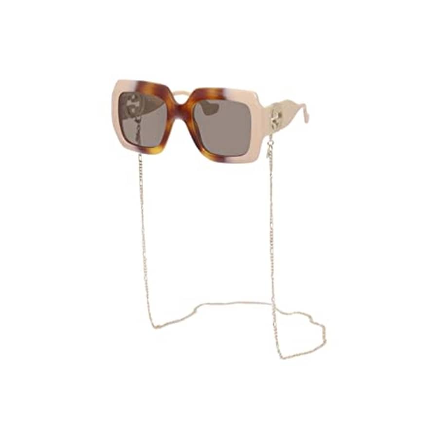Gucci GG1022S Havana Beige/Dark Brown Gold Chain 54/23/140 women Sunglasses for $325 Gucci GG1022S Havana Beige/Dark Brown Gold Chain 54/23/140 women Sunglasses for $325