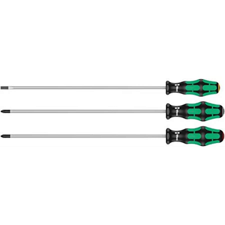 Wera 347735 Kraftform Plus Slotted/Phillips/PZ Screwdriver Set - 300 mm for $40