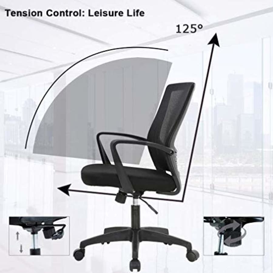BestOffice Office Chair Ergonomic Desk Chair Swivel Rolling Computer Chair Executive Lumbar Support Task Mesh for $57