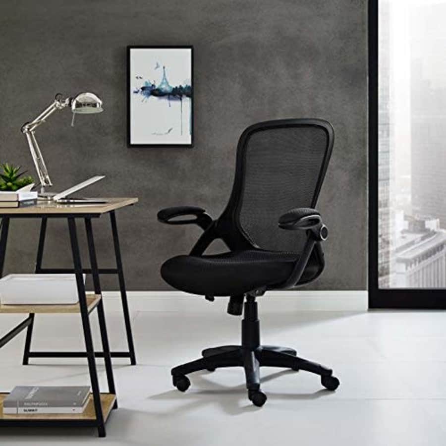 Modway Assert Mesh Adjustable Swivel Computer Desk Office Chair In Black for $151