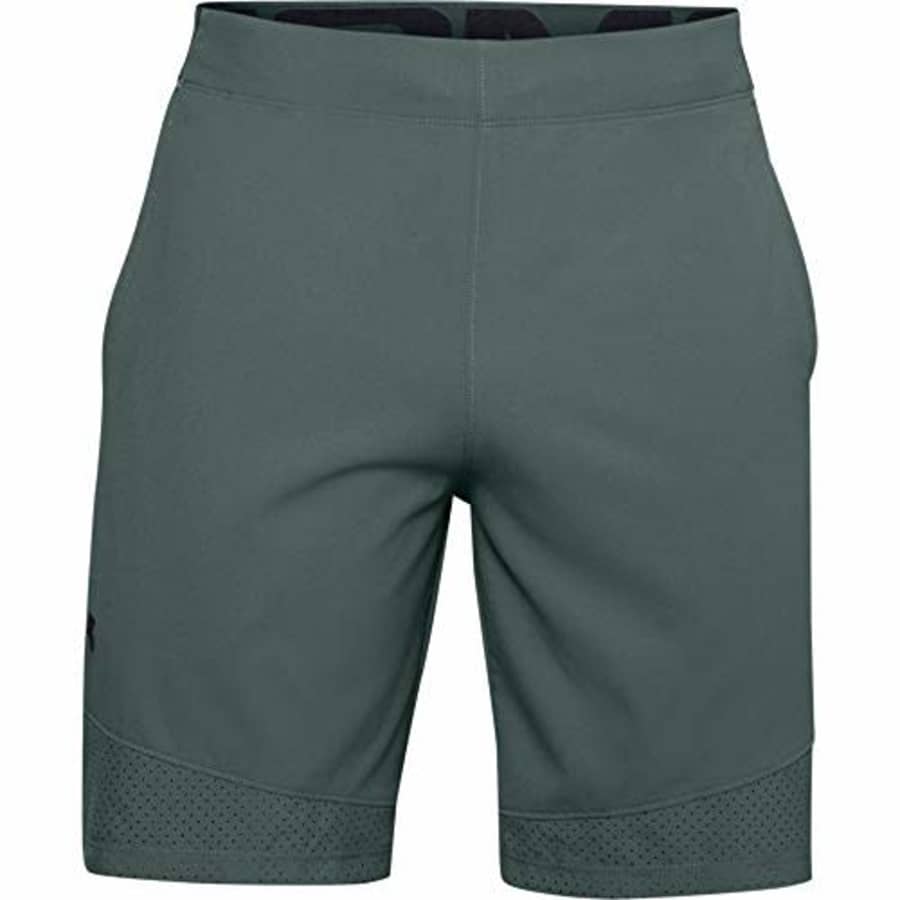 Under Armour Men's Vanish Woven Shorts, Lichen Blue (424)/Black, Small for $25
