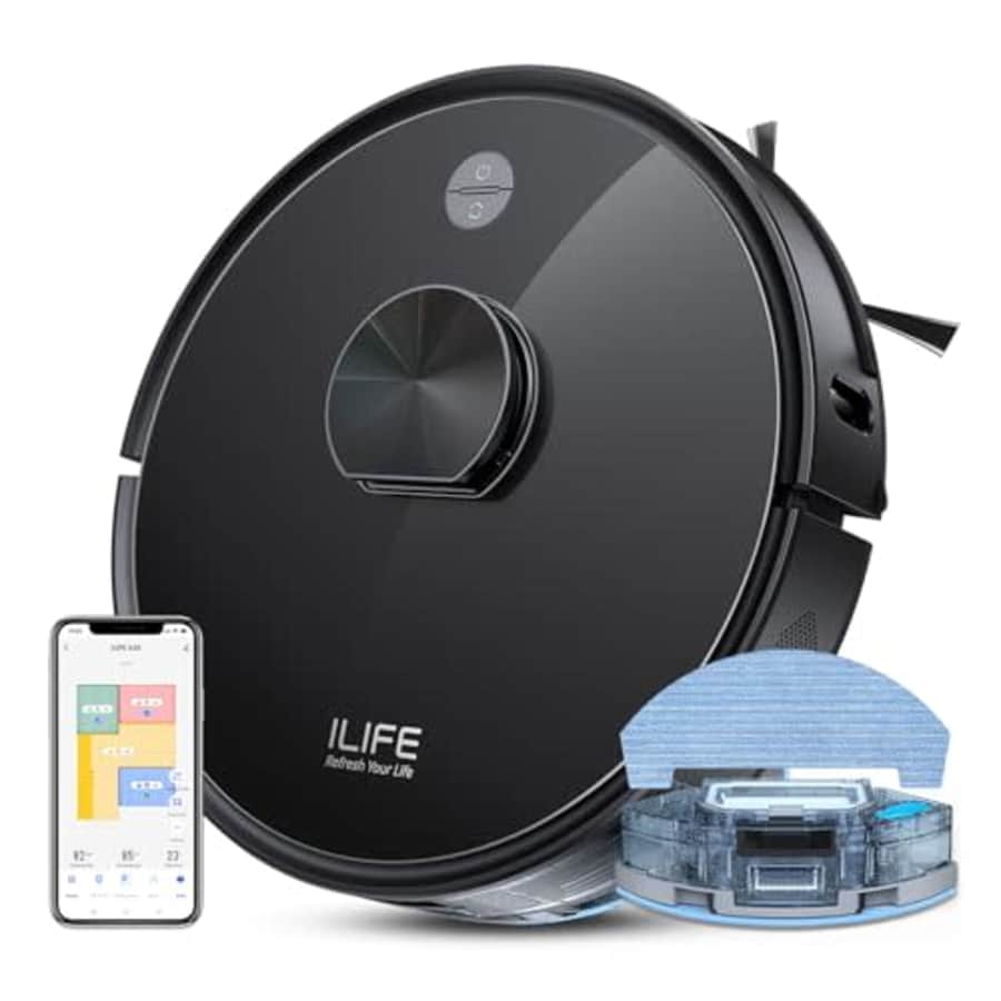 ILIFE A20 Robot Vacuum and Mop Combo, LiDAR Navigation, 3000Pa Suction Robotic Vacuum Cleaner, for $280