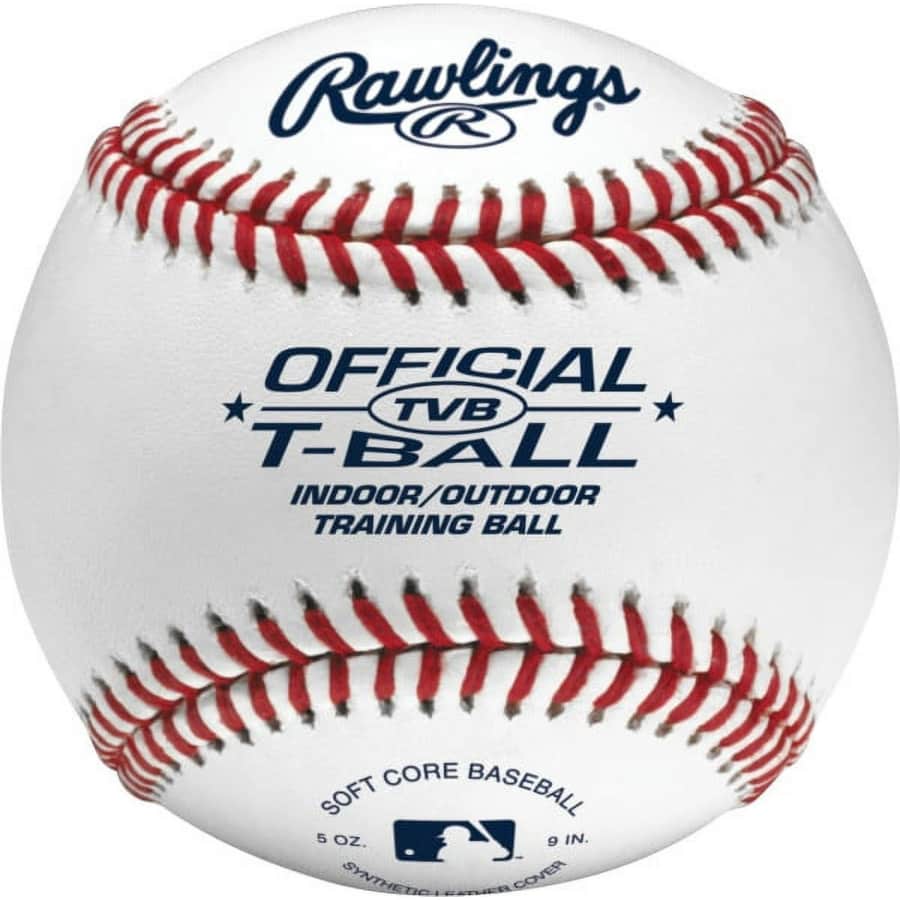 Rawlings Official TVB T-Ball Indoor / Outdoor Training Ball for $3