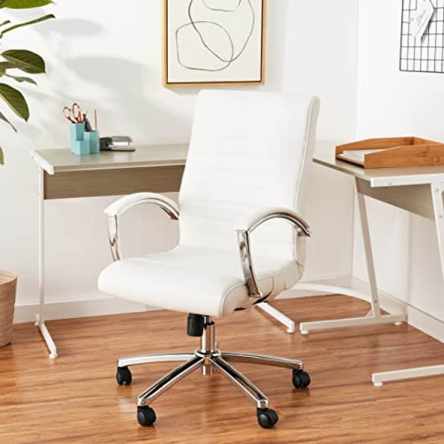 Office Star FL Series Executive Faux Leather Adjustable Office Chair with Built-in Lumbar Support, for $199 Office Star FL Series Executive Faux Leather Adjustable Office Chair with Built-in Lumbar Support, for $199