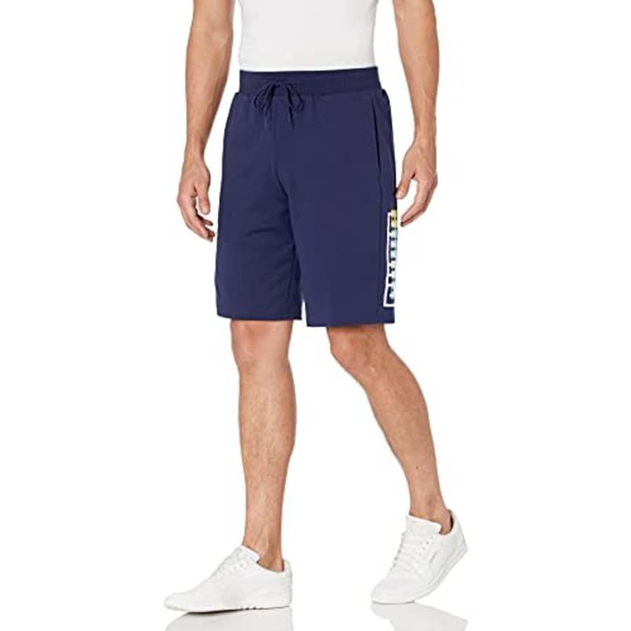 PUMA Men's Summer Court Graphic Shorts, Peacoat, XX-Large for $24