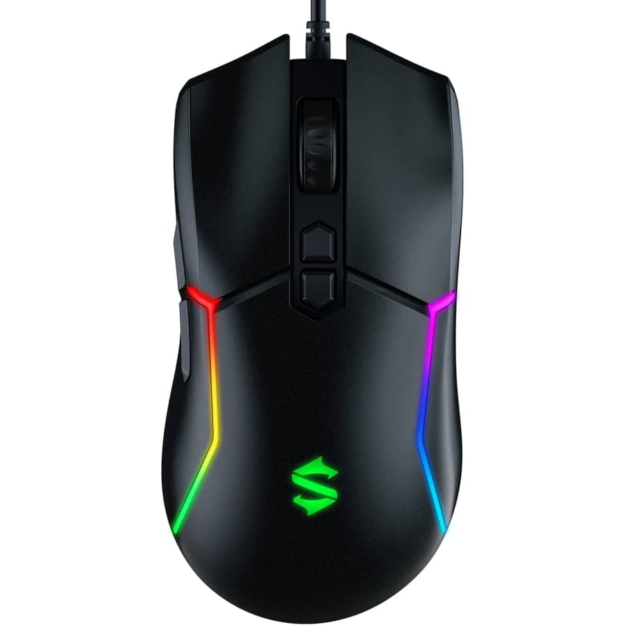 Black Shark Mako Ergonomic Wired Gaming Mouse for $10