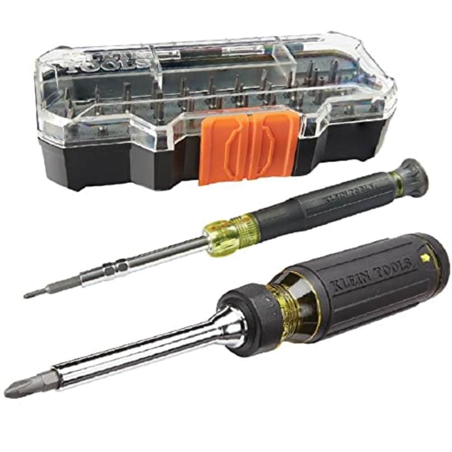 Klein Tools 80066 Precision Driver Kit with Multi-Bit Screwdriver and All-in-One Repair Tool Kit for $42