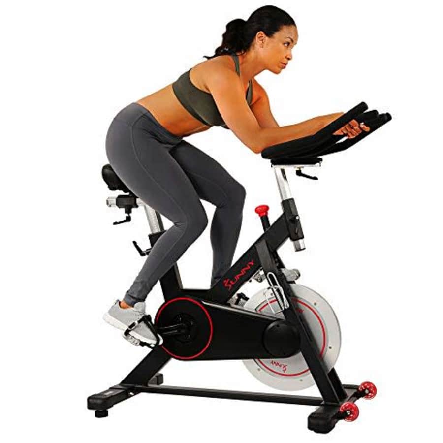 Sunny Health & Fitness Magnetic Belt Drive Indoor Cycling Bike for $500 Sunny Health & Fitness Magnetic Belt Drive Indoor Cycling Bike for $500