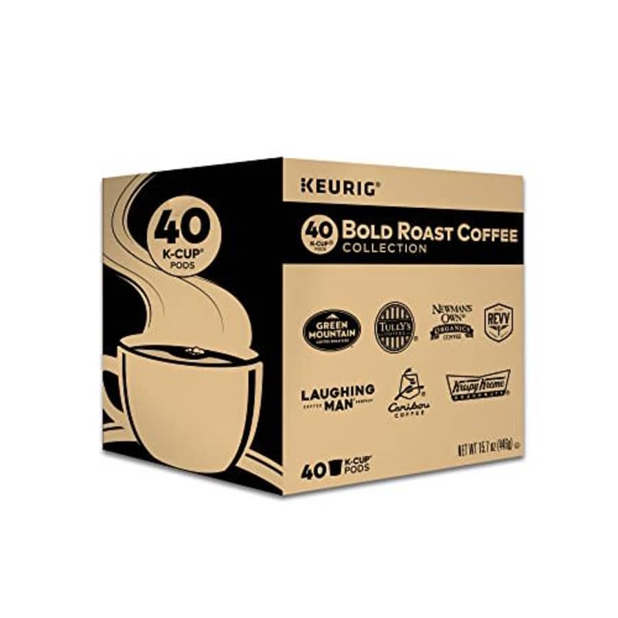 Keurig Bold Roast Coffee Collection Variety Pack, Single-Serve Coffee K-Cup Pods Sampler, 40 Count for $29