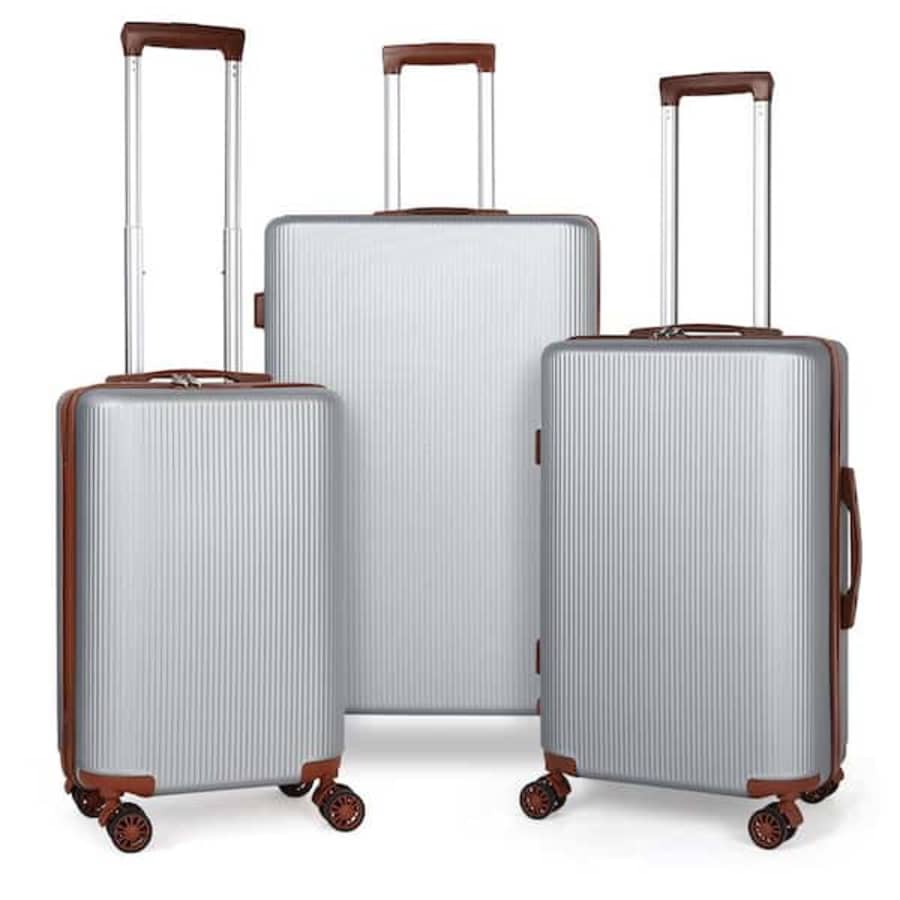 Hikolayae Myrtle Springs Nested Hardside 3-Piece Luggage Set for $90