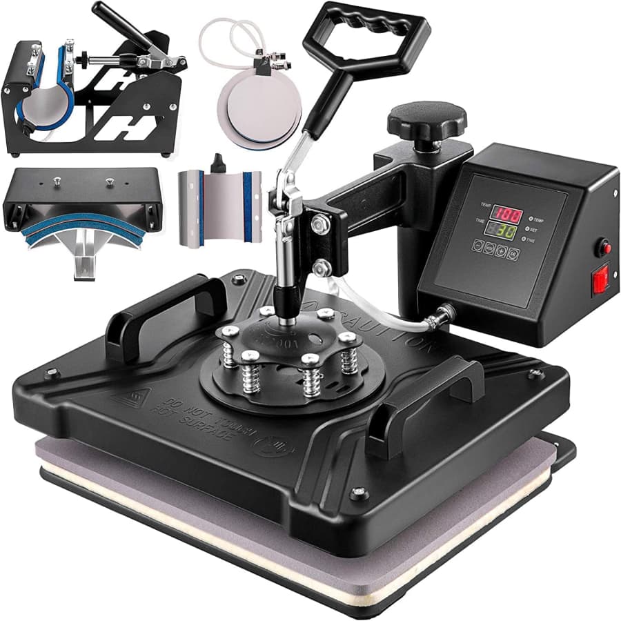 Vevor 6-in-1 12" x 15" Heat Press for $130 Vevor 6-in-1 12" x 15" Heat Press for $130